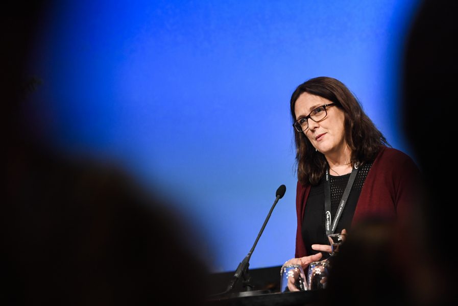 Sveriges EU-kommissionär Cecilia Malmström (L) känner sig färdig med politiken.