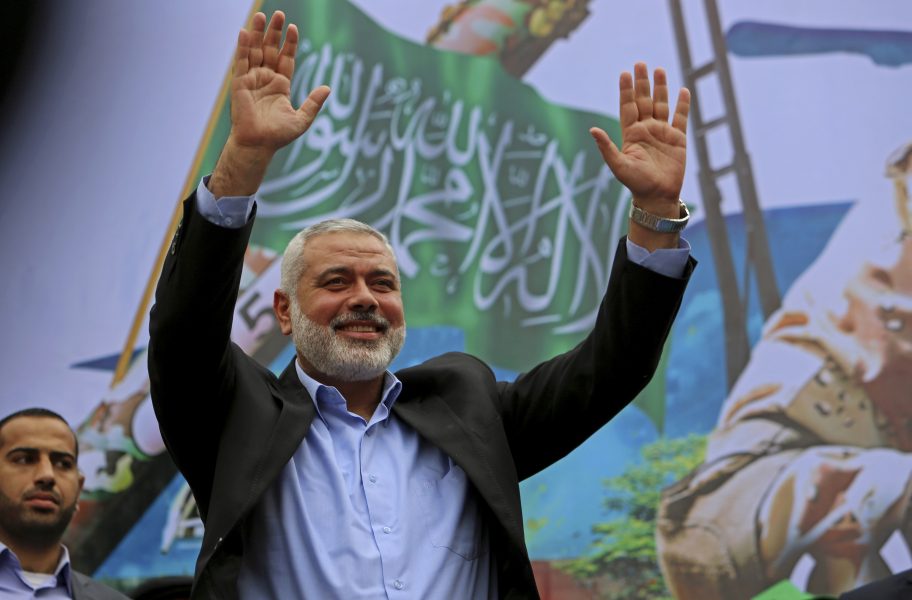 Den palestinska islamiströrelsen Hamas ledare Ismail Haniya.