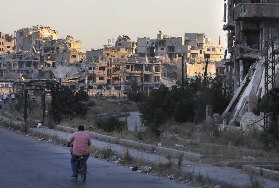 Homs i Syrien i augusti i år.
