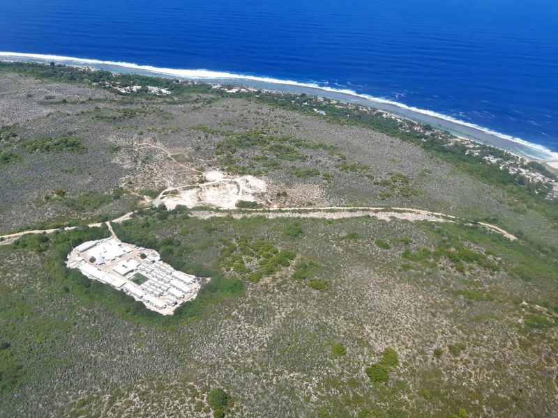 En bild från ön Nauru där Australien har ett flyktingläger.