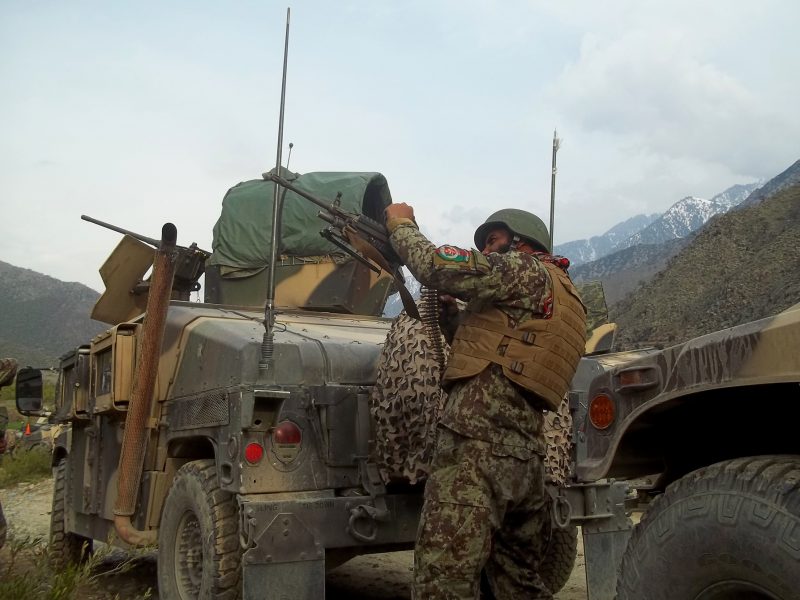 Afghanska soldater i Kunarprovinsen.