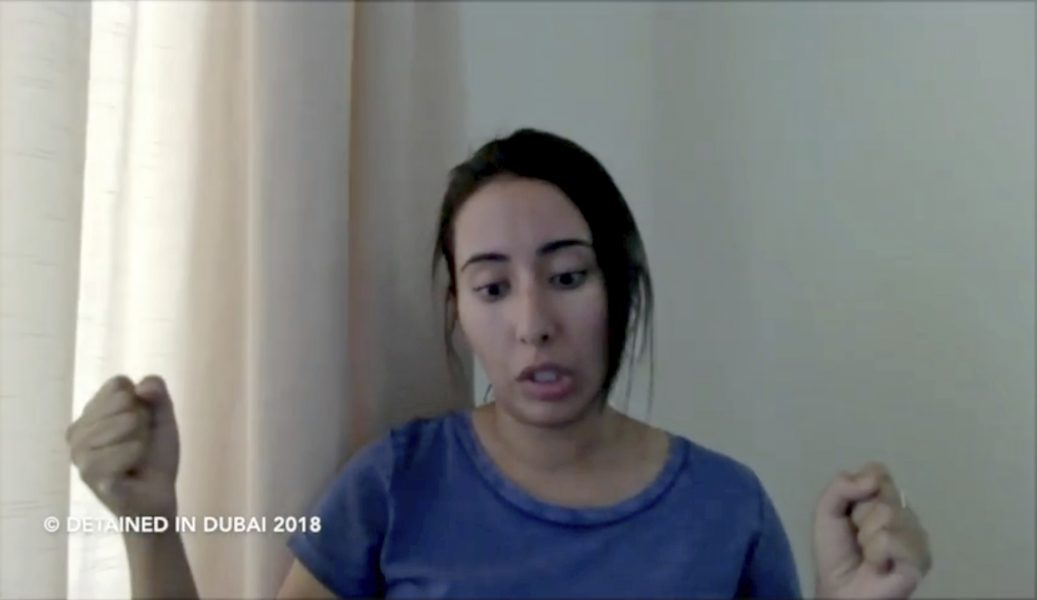 I en video på internet berättar prinsessan Latifa Al Maktum att hon vill fly.