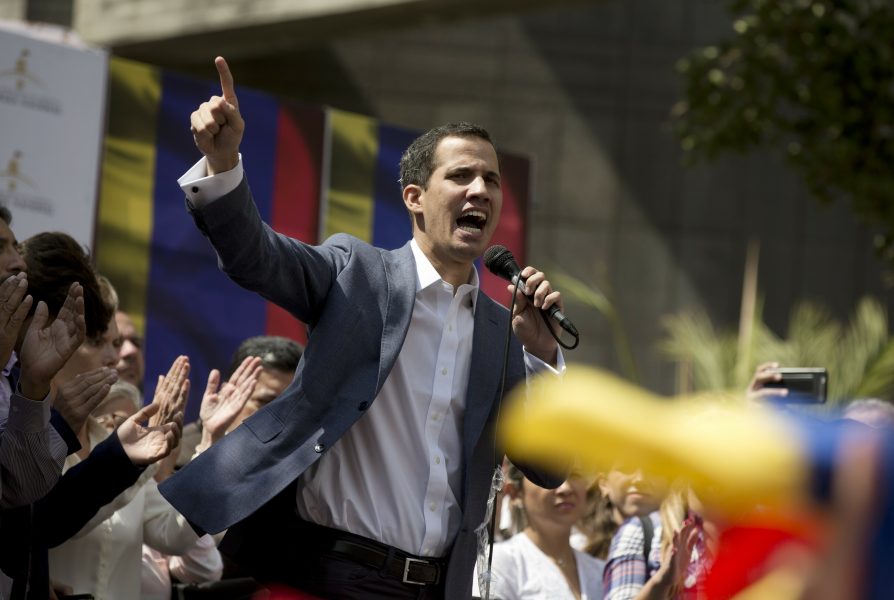 Den venezuelanska kongressens ordförande och oppositionsledaren Juan Guaidó.