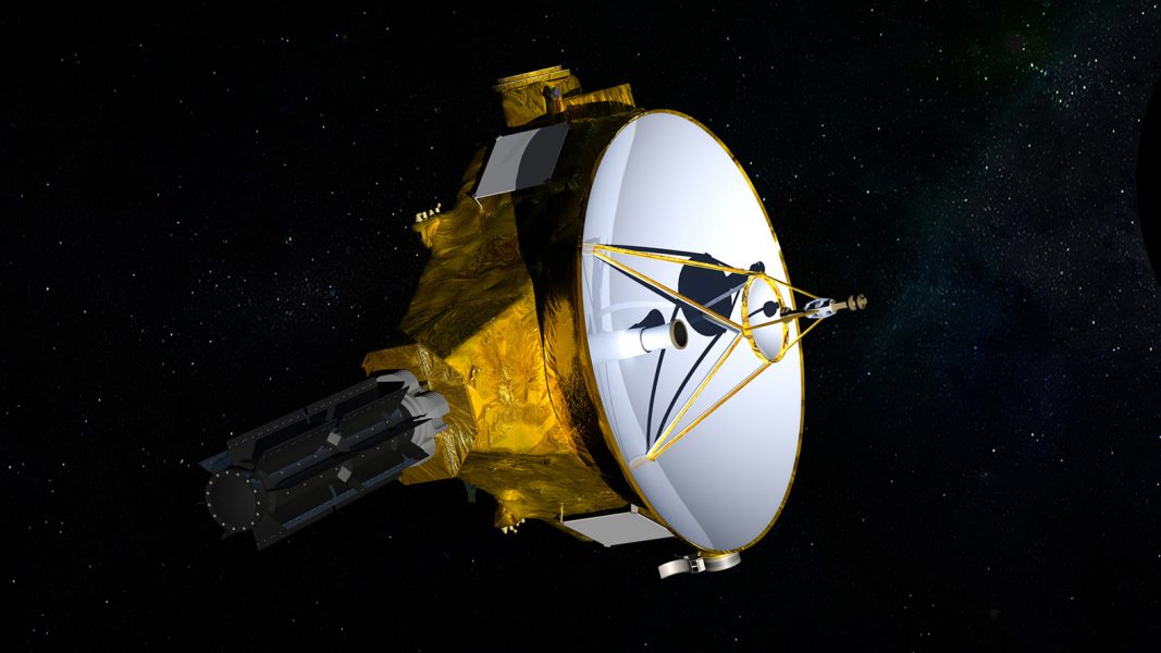 Stor som en "liten flygel" har sonden New Horizons tagit sig miljontals mil från jorden, till solsystemets kalla ytterkanter.