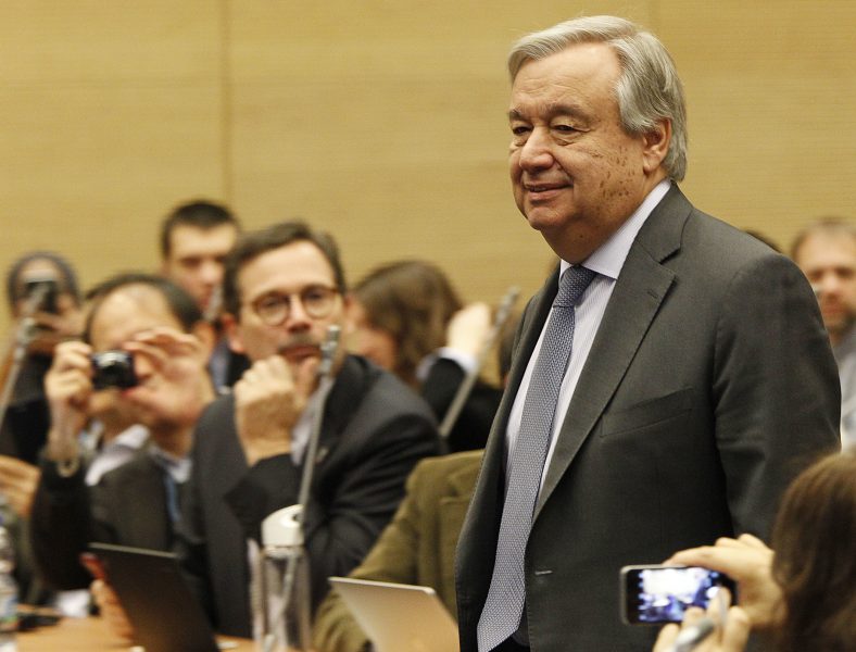FN:s generalsekreterare António Guterres.