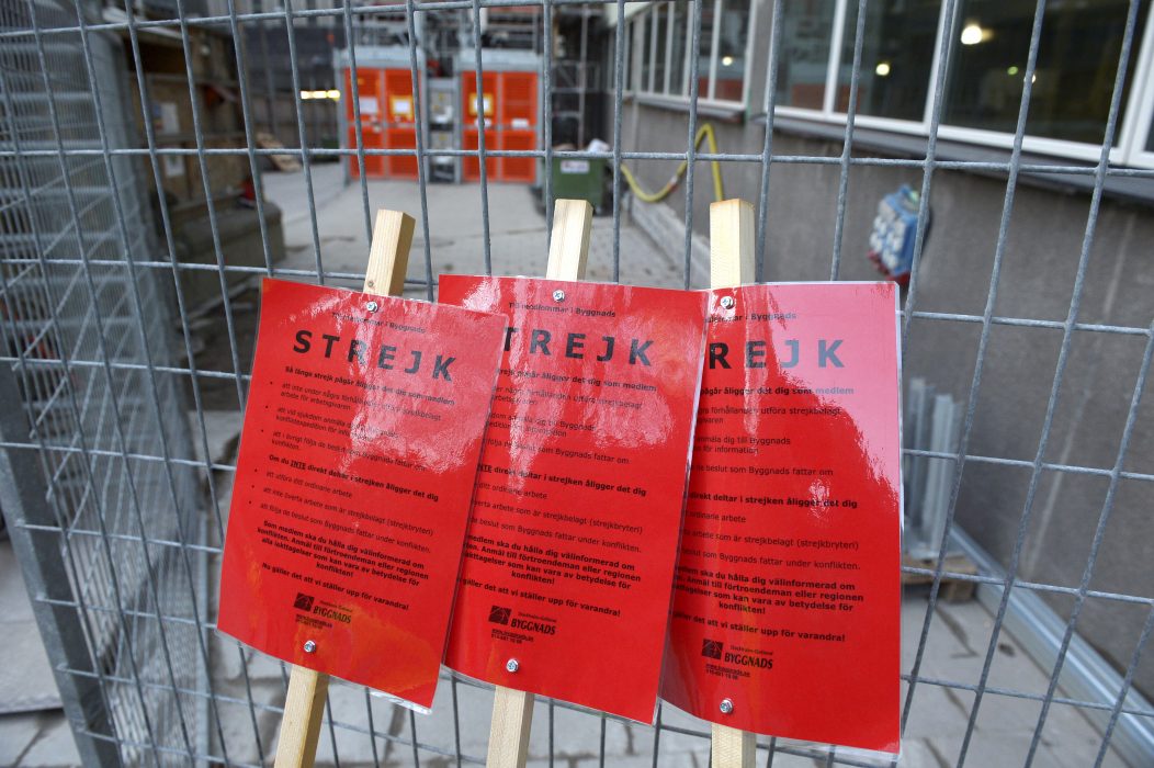 Byggnads tillhör de fack som strejkvarslar mest.