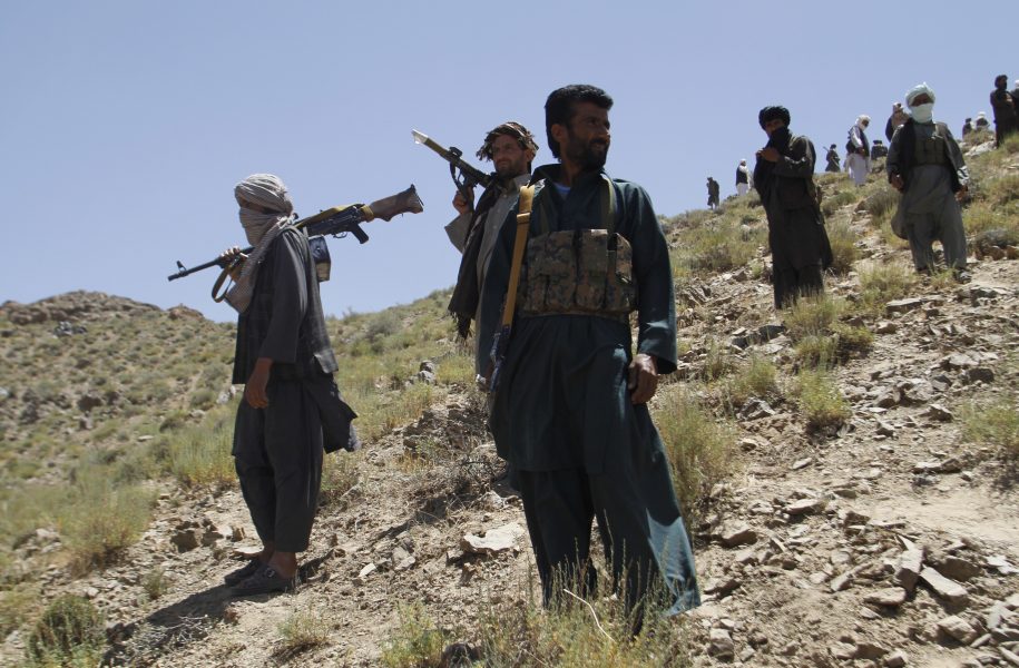 Allauddin Khan/AP/TT | En grupp talibaner i Afghanistan.