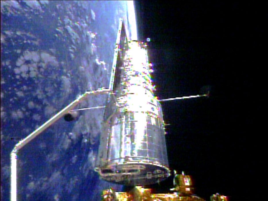 Rymdteleskopet Hubble servades för sista gången 2009.