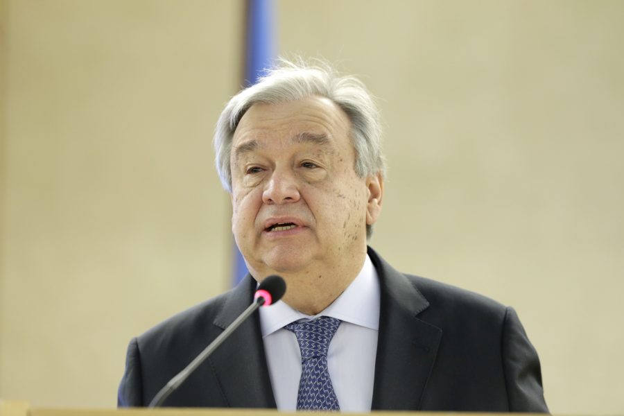 Salvatore Di Nolfi/AP/TT | FN:s generalsekreterare António Guterres i Genève.