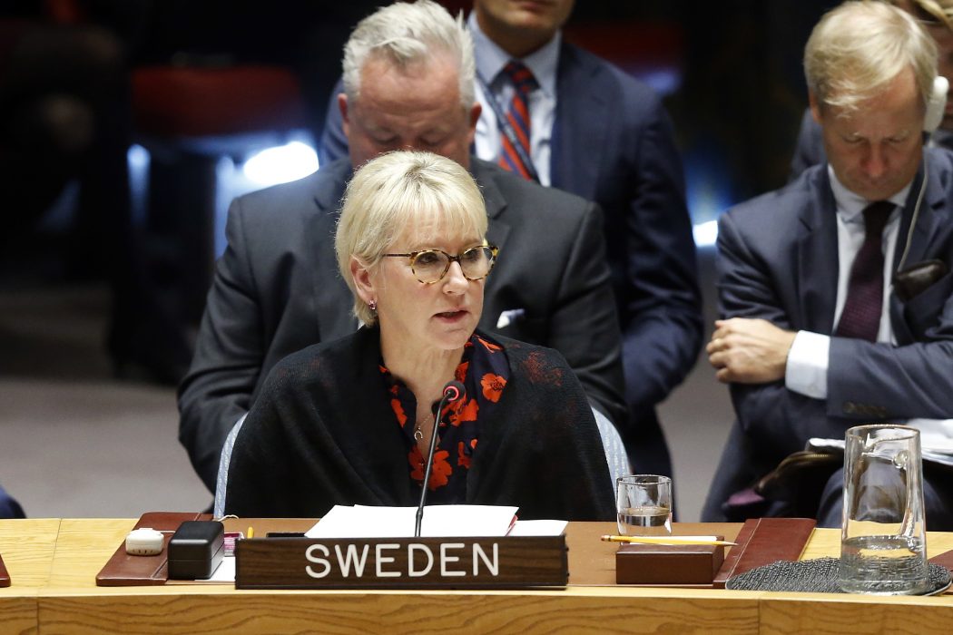 Utrikesminister Margot Wallström (S).