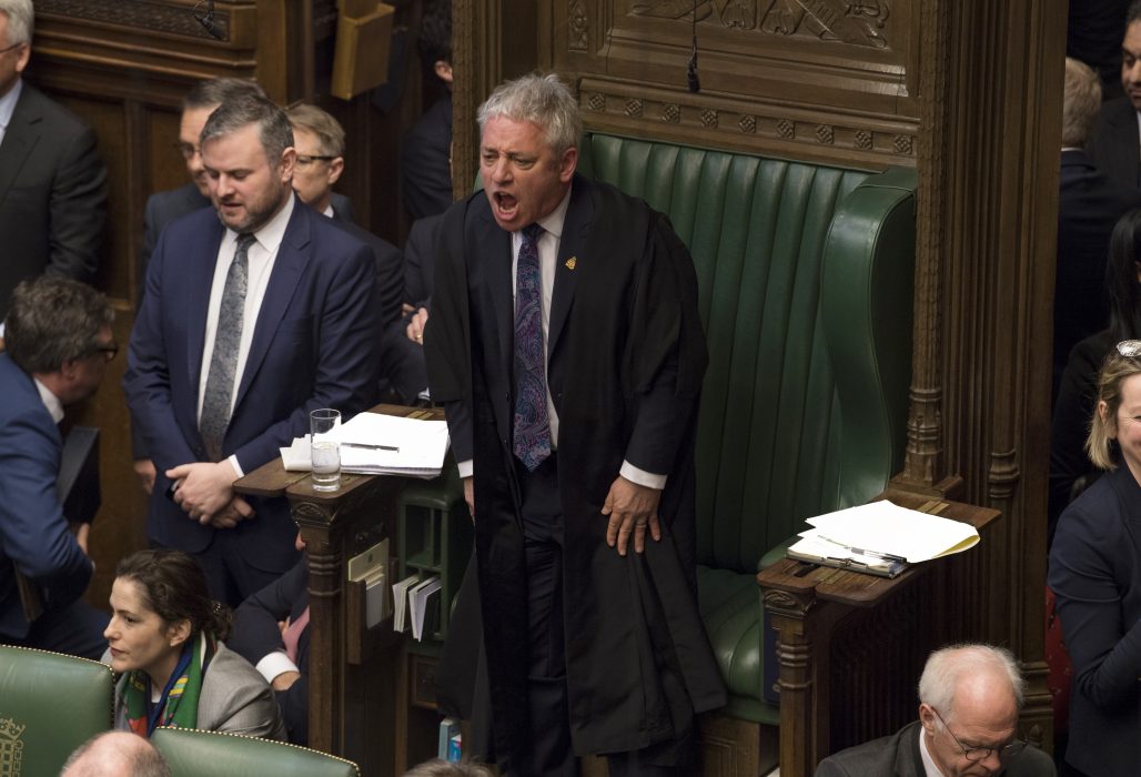 Nej, nej, nej, nej, fick brittiska underhusets talman John Bercow ropa ut efter ännu en omröstning om brexit.
