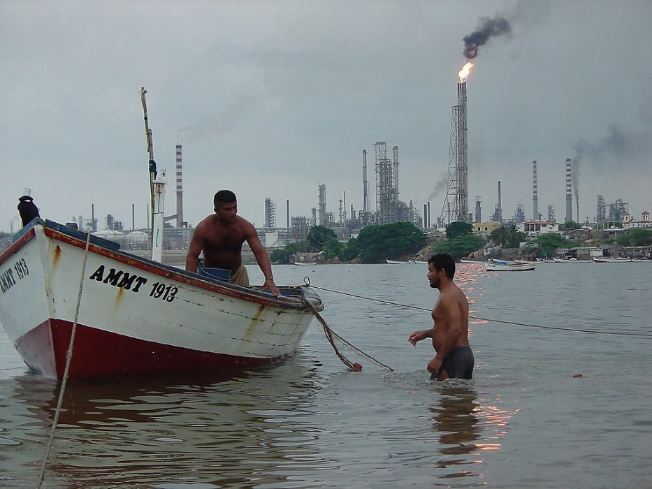 Oljeraffinaderier i Carirubana i Venezuela.