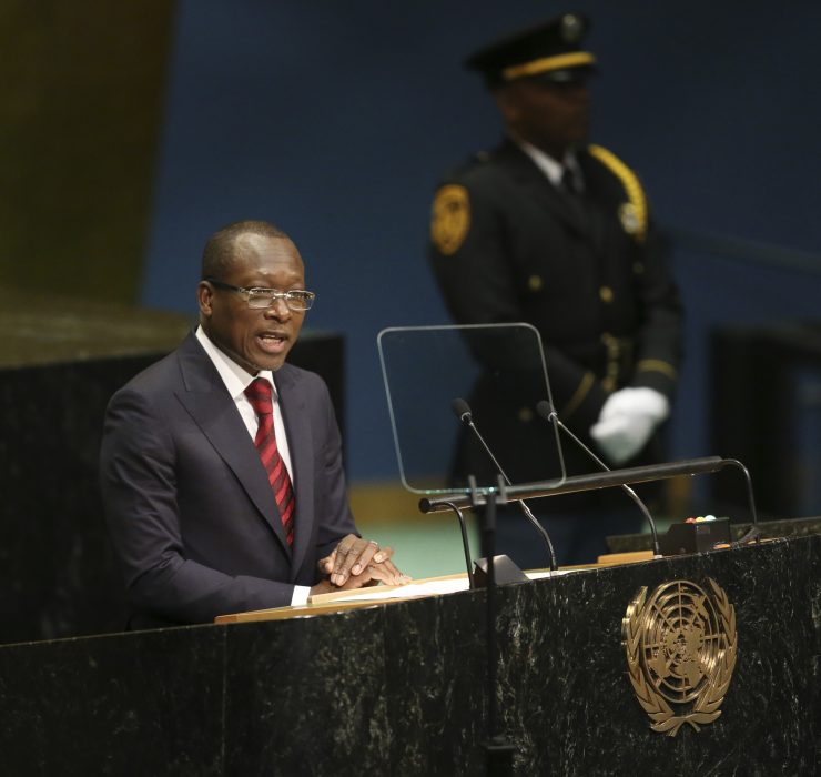 Benins president Patrice Talon.