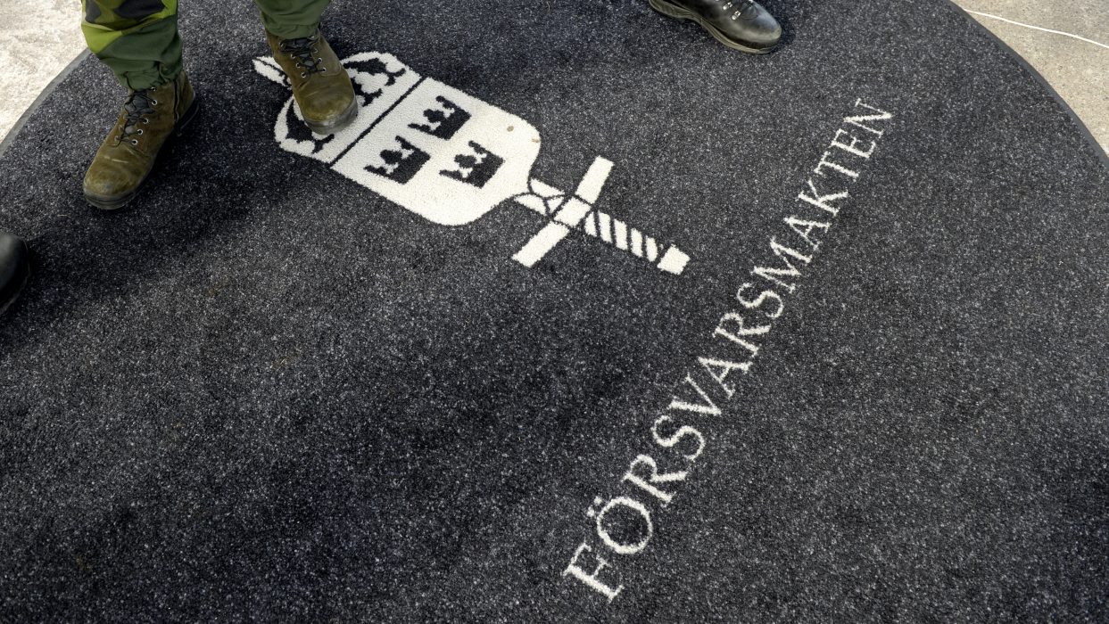 En man i 30-årsåldern, åtalad för synnerligen grovt vapenbrott, har varit anställd inom försvaret under flera års tid.