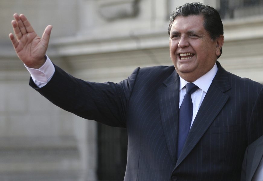 Perus tidigare president Alan García 2011.