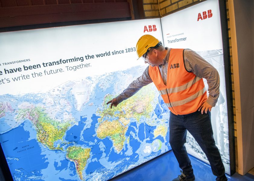 ABB har ett 50-tal nationaliteter anställda.