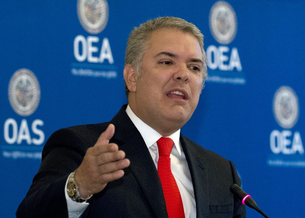 Colombias president Iván Duque.