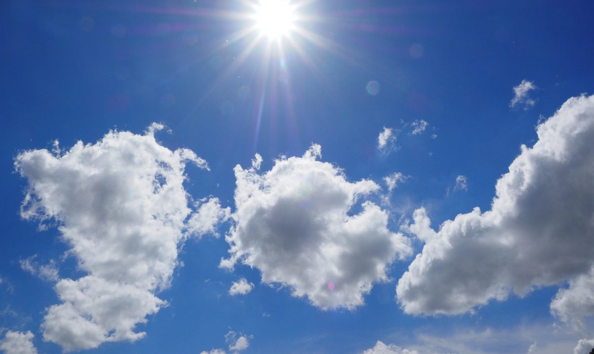 Lätta stackmoln/ Cumulus humilis.