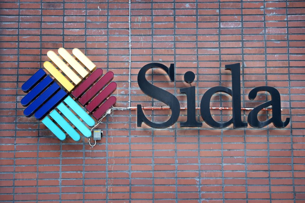 Biståndsmyndigheten Sida.