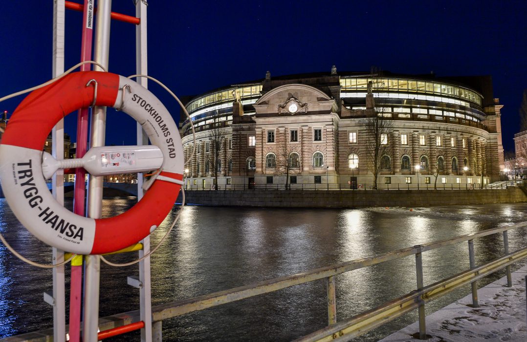 Riksdagshuset sett på håll.