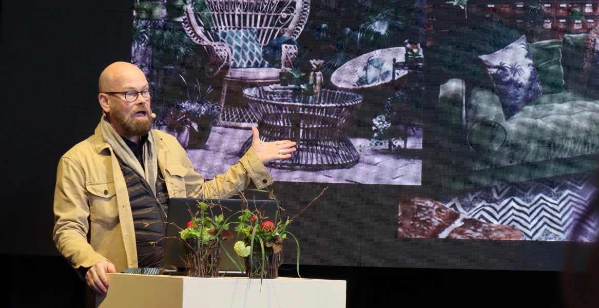 Författare, trädgårdsmästaren och trendspanaren Jan Rundgren presenterade gröna trender på Lisebergs trädgårdsdagar.