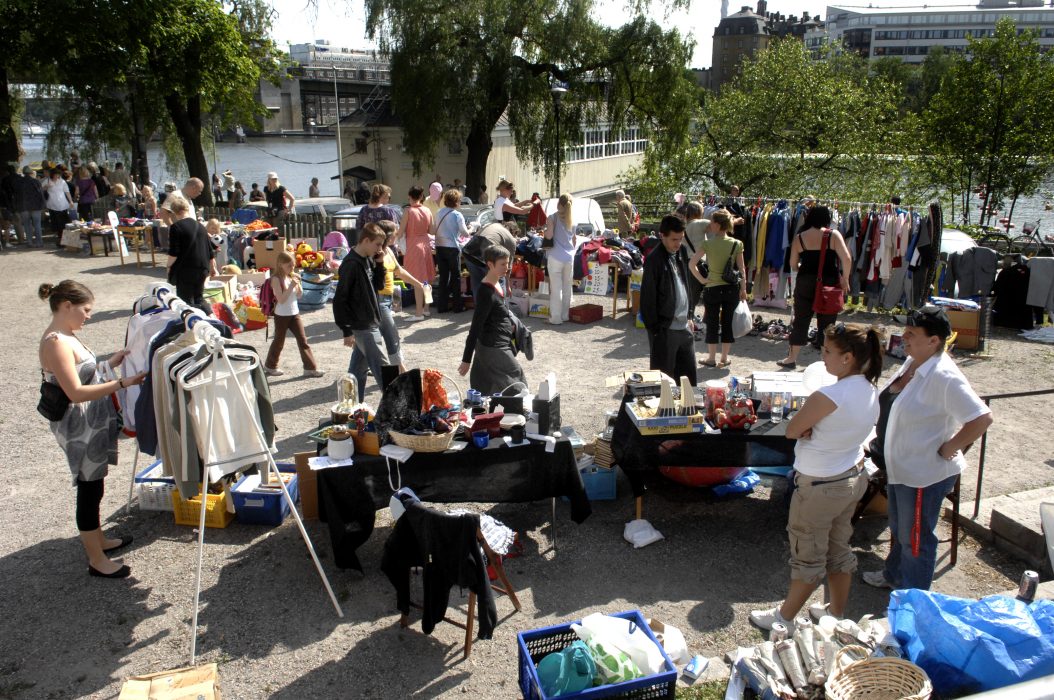 Återvinningsfest vid Hornstull.