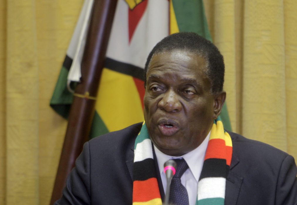 Zimbabwes president Emmerson Mnangagwa.