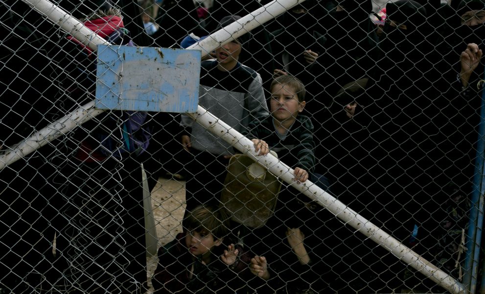 Barn i lägret al-Hol i Syrien.