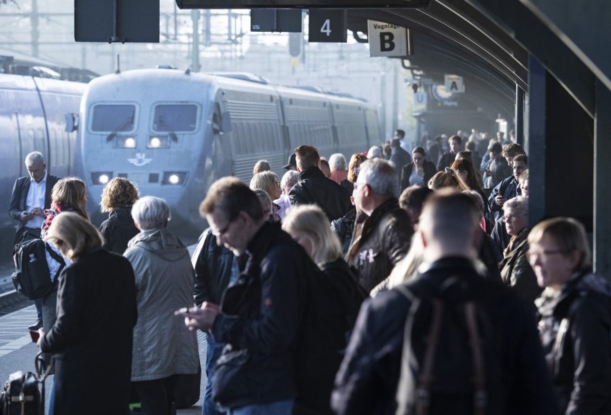 För åttonde året i rad ökade resandet på järnväg i Sverige under 2018.