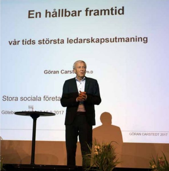 Göran Carstedt hyllade de sociala företagens betydelse för en hållbar utveckling och kallade dem "a million small beginnings".