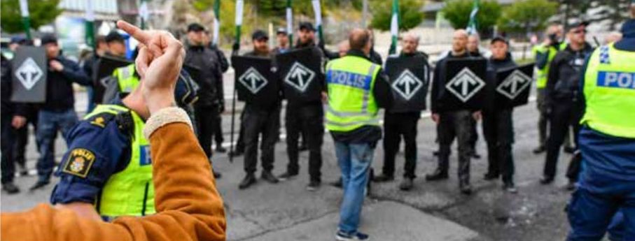 I söndags demonstrerade nazistiska Nordiska motståndsrörelsen i Göteborg utan tillstånd.