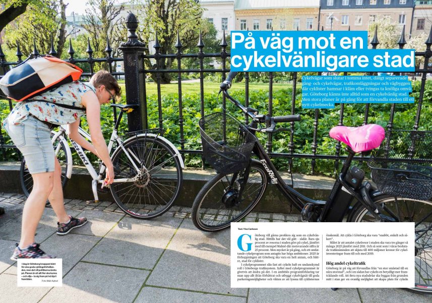 I dag är Göteborg knappast känt för sina goda cyklingsförhållanden, men det vill politikerna ändra på.