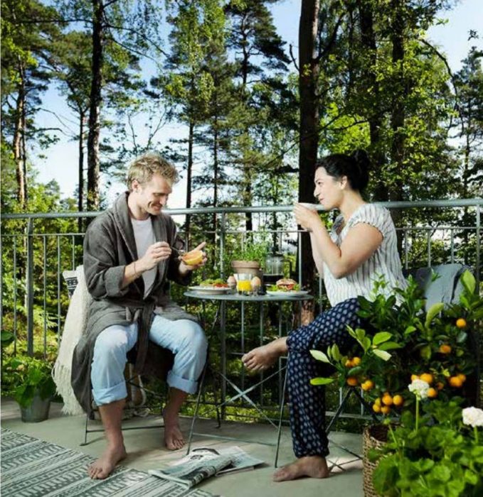 Takterass var det utrymme som flest i undersökningen kunde tänka sig att dela med sina grannar.