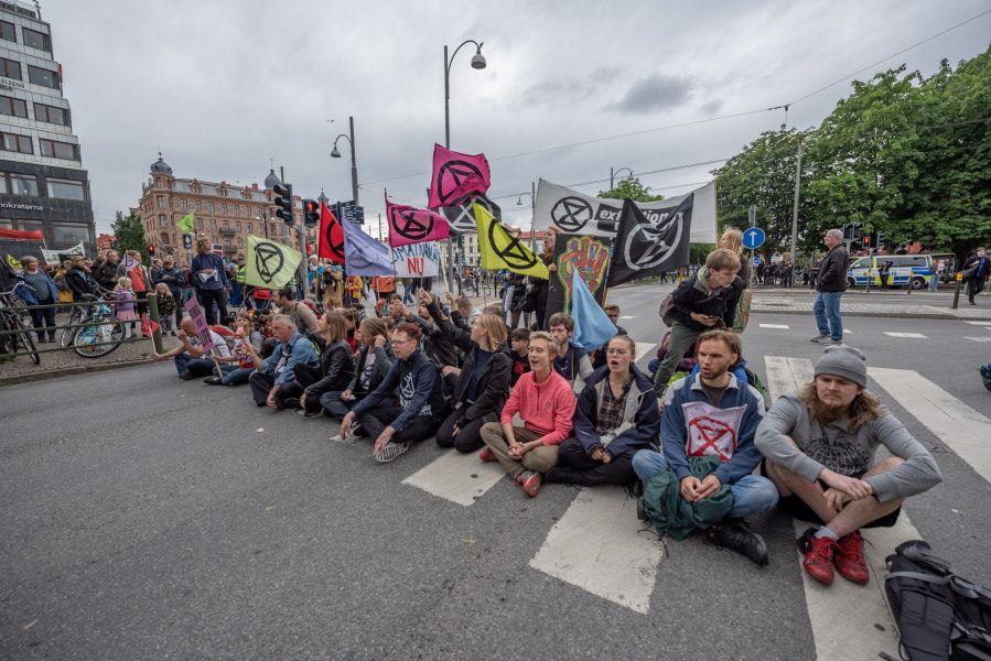 Igår genomförde aktivisterna i Extinction rebellion sin tredje vägblockad i Göteborg.