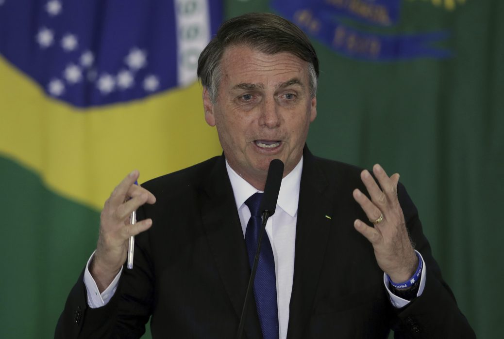 President Jair Bolsonaro har väckt miljörörelsens oro och vrede sedan han tillträdde i höstas.