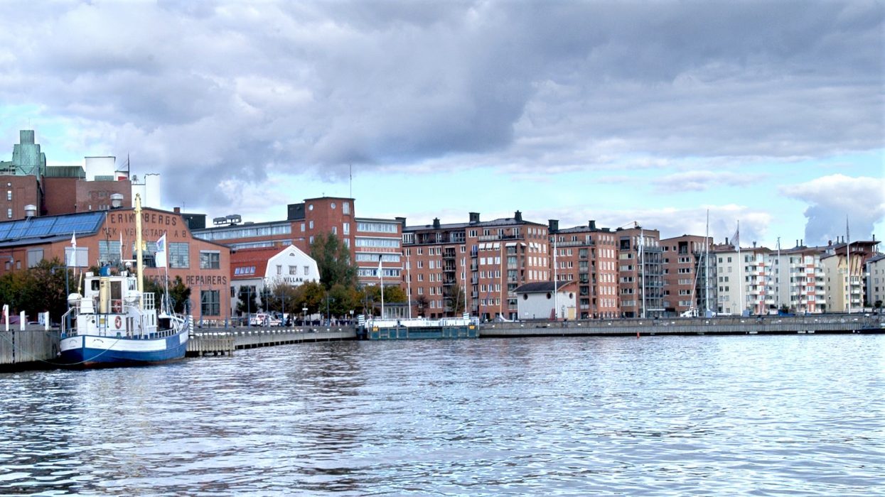 Eriksberg på norra älvstranden är en av fem platser där den flytande återvinningscentralen kommer att lägga till.