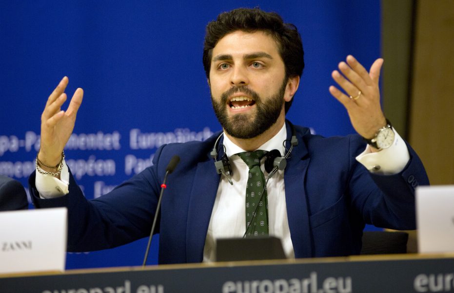Marco Zanni blir gruppledare för EU-parlamentsgruppen ID, som bland andra samlar italienska Lega, tyska AFD och franska Nationell samling.
