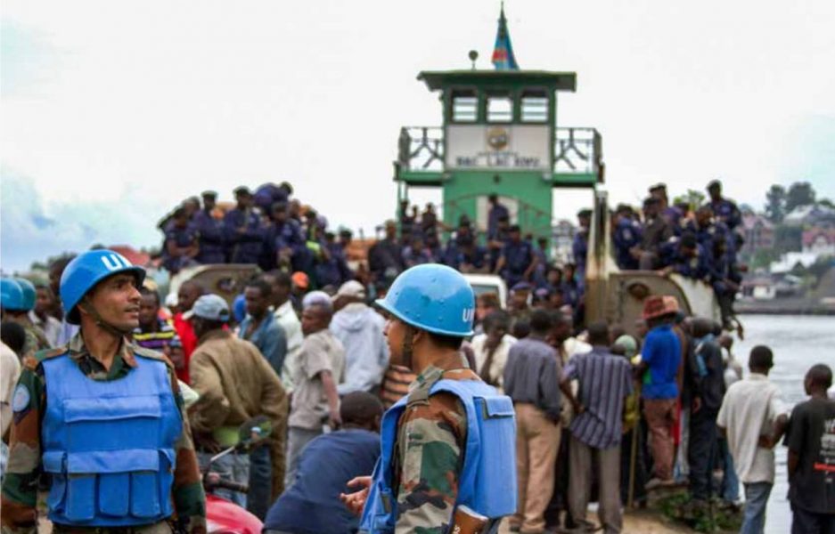 FN-soldater i staden Goma i östra Kongo-Kinshasa.