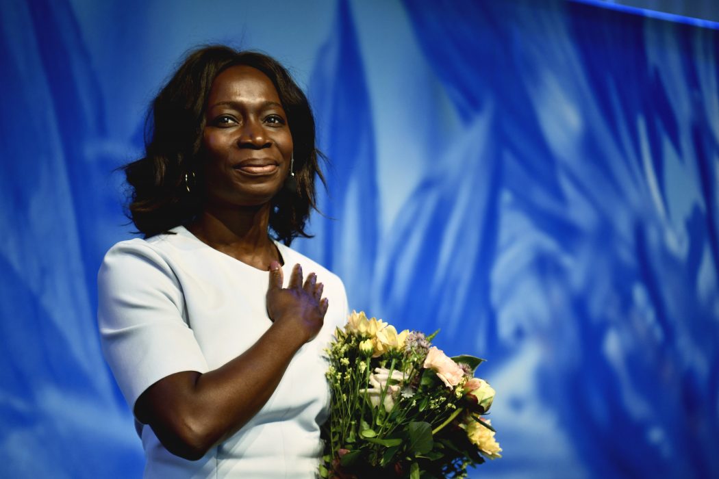 Nyamko Sabuni valdes enhälligt till ny partiledare för Liberalerna.