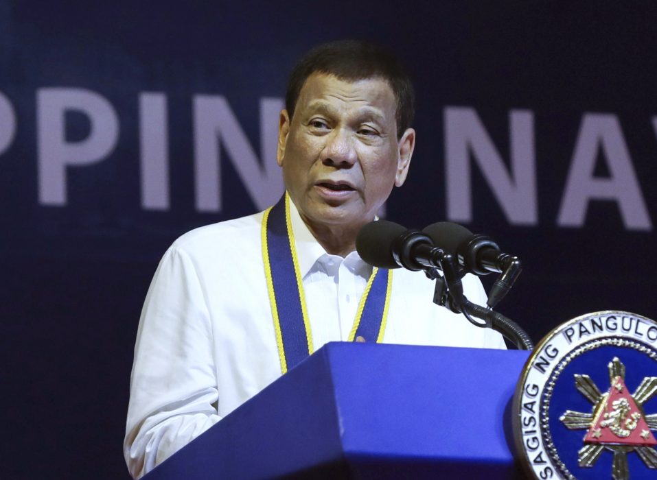Filippinernas president Rodrigo Duterte.