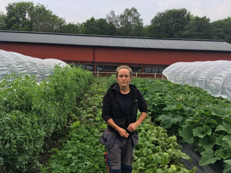 Klara Hansson är stadsbonde på Angereds gård som ligger sydost om Angered centrum.