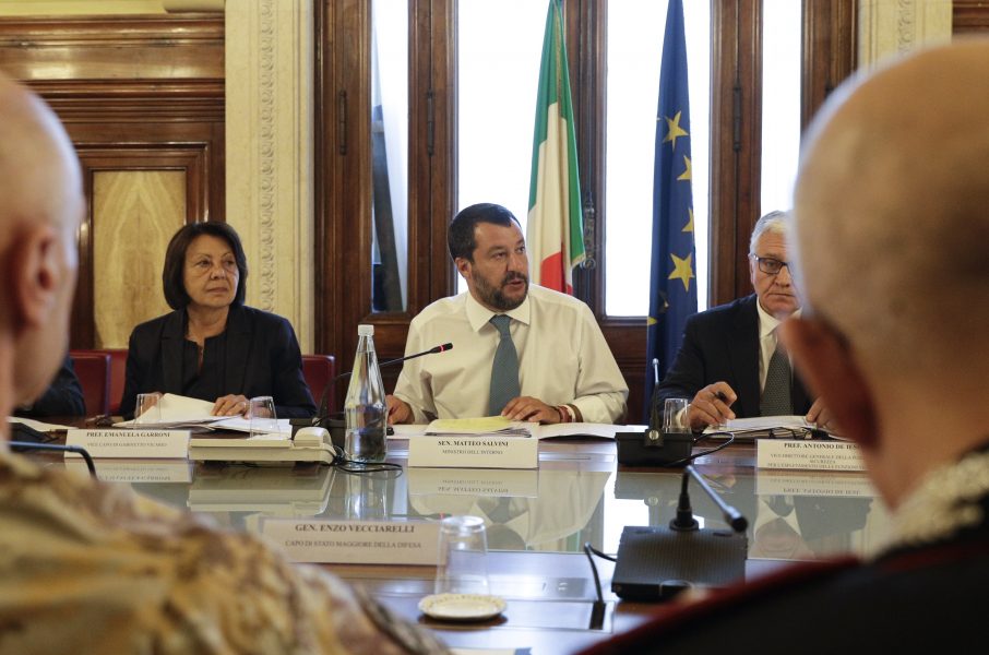 Italiens inrikesminister Matteo Salvini i Rom.