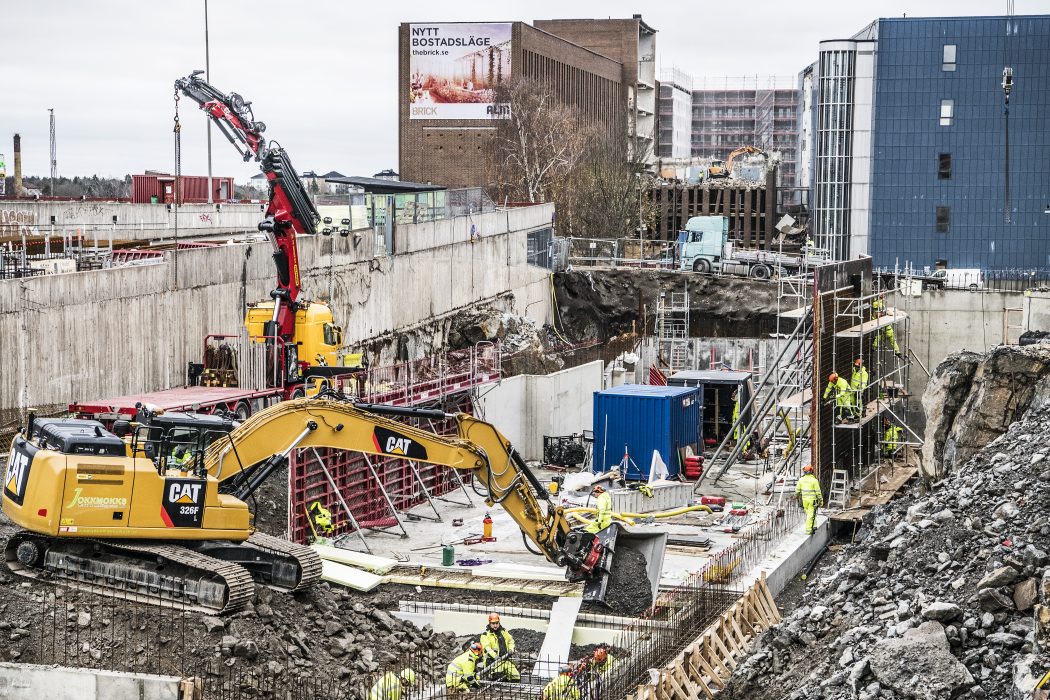 Bostadsbygge i Stockholm.
