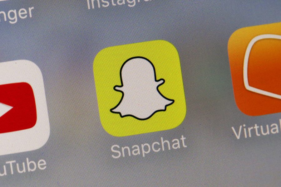 Snapchat var en av de sociala medie-plattformarna som var med i undersökningen.
