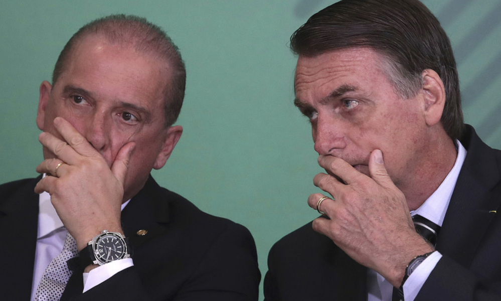 Onyx Lorenzoni och Jair Bolsonaro.