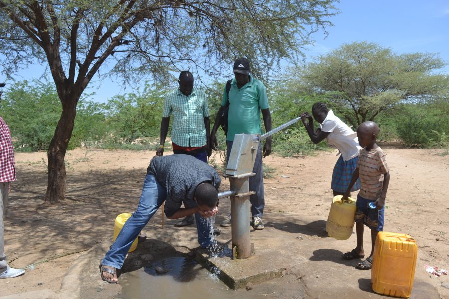 En vattenpump i Turkana i Kenya.