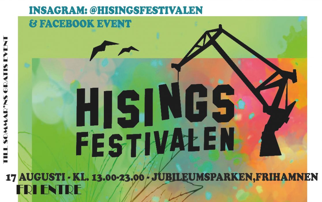 Hisingsfestivalen äger rum i Jubileumsparken mellan kl 13 och 23 imorgon.