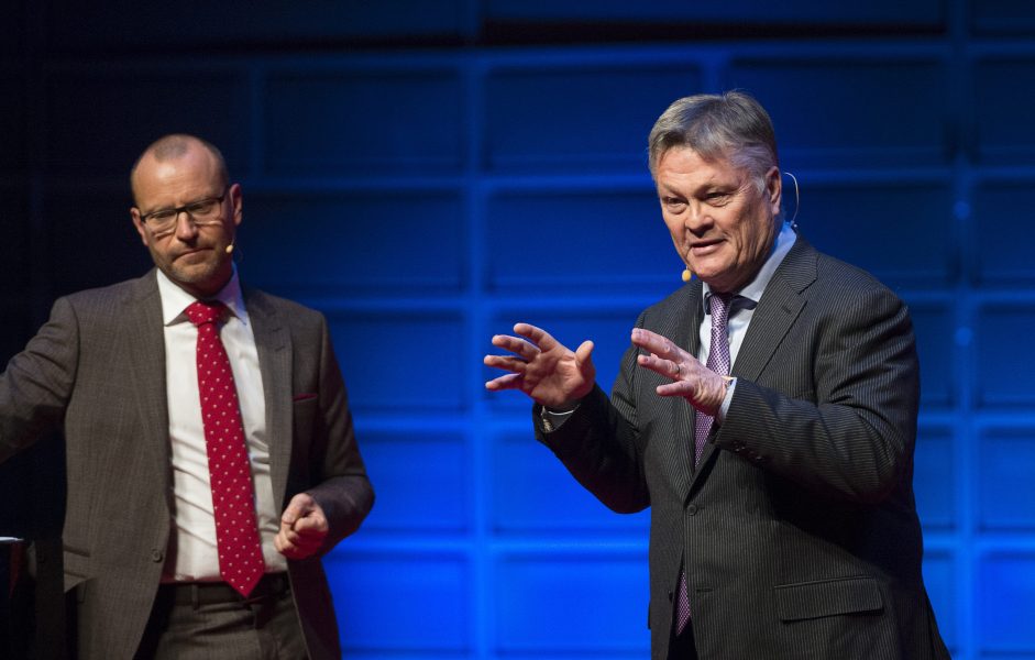 Miljardären Dan Olofsson (till höger) skänkte 1,2 miljoner till KD förra året.