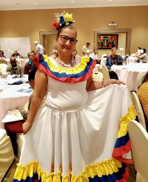 Lucrecia Vazques från Colombia var en av deltagarna vid det globala forumet för lepraorganisationer som avslutades i Manila i veckan.
