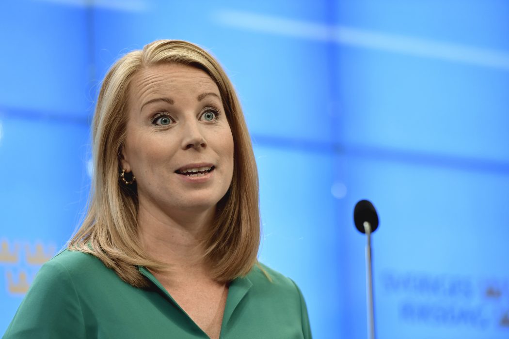 Partiledaren Annie Lööf är nöjd efter att Centerpartiet fått igenom ett så kallat ingångsavdrag (sänkta arbetsgivaravgifter) i höstbudgeten.